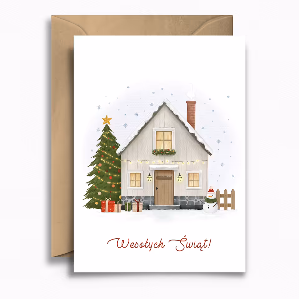 KARTKA • ŚWIĄTECZNY DOMEK