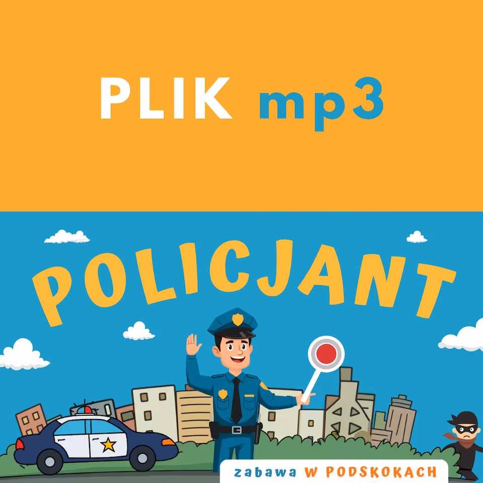 POLICJANT - zabawa W PODSKOKACH