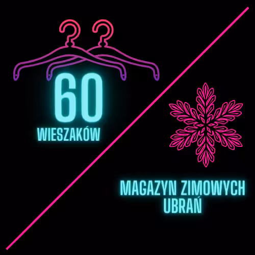 Pakiet 60 wieszaków + zimowanie ubrań