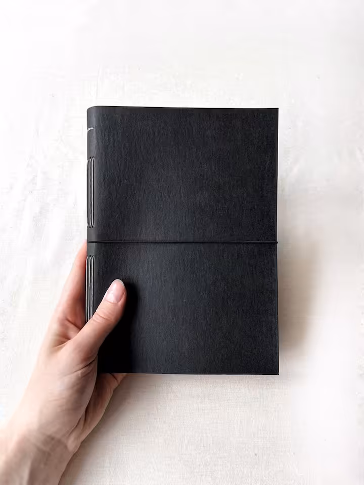 notes a5 LINIE czarny