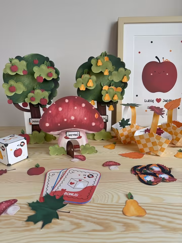 🍂 Hop do koszyka - zbieraj i licz skarby jesieni 🍂