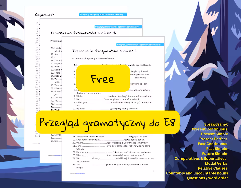 Przegląd gramatyczny do E8
