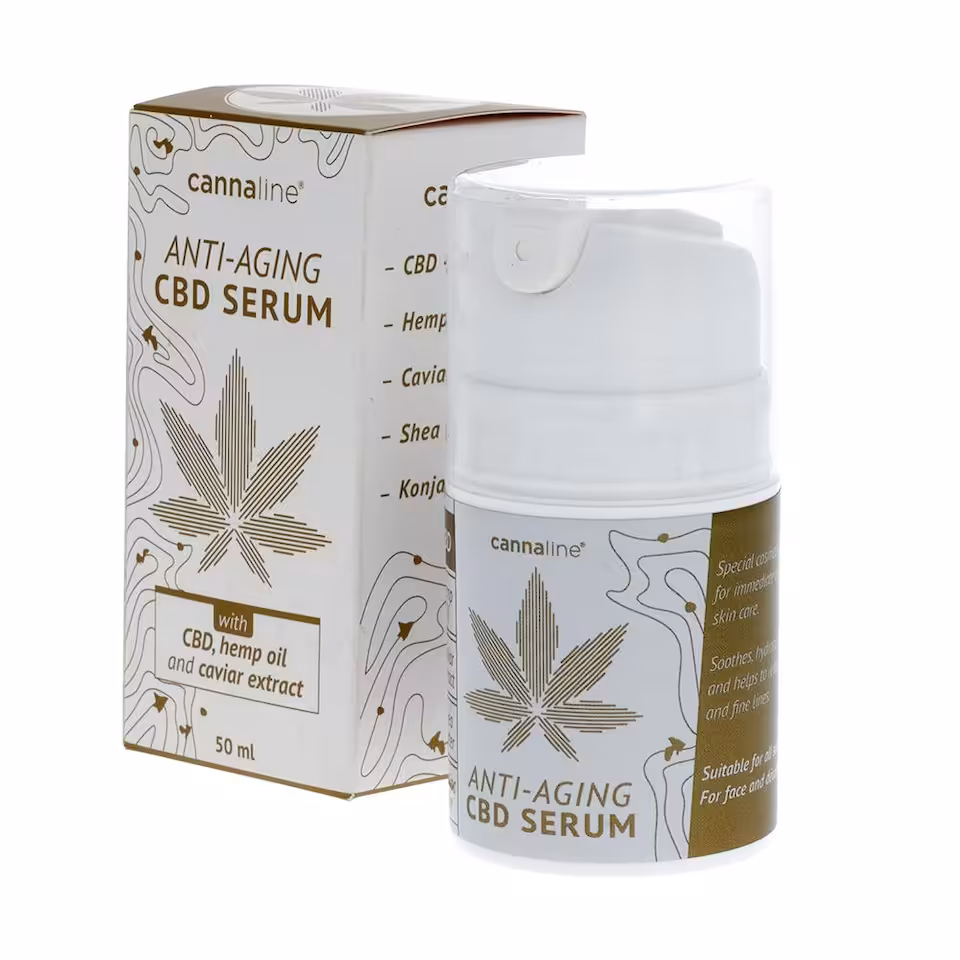 Serum CBD Anti-Aging z olejem konopnym i ekstraktem z kawioru 50 ml Cannaline