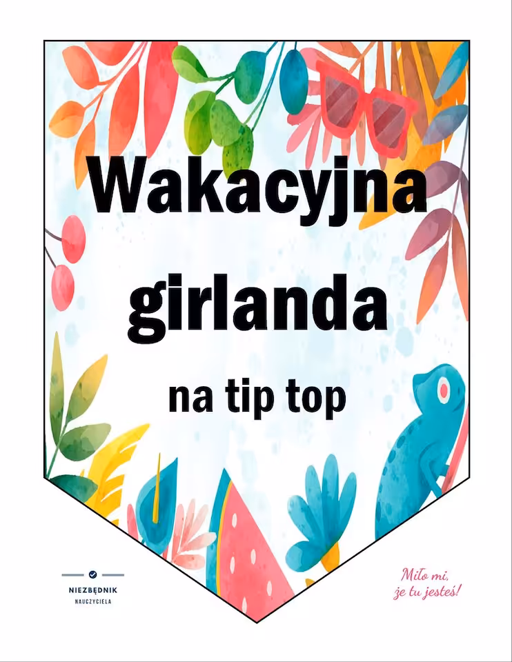 GIRLANDA wakacyjna - WZÓR 4