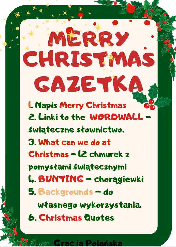 Merry Christmas  GAZETKA