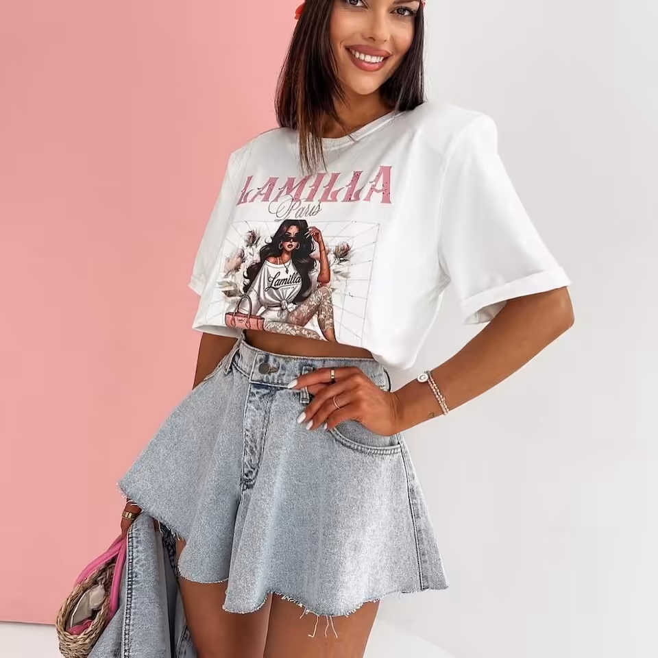 T-shirt biały La Milla