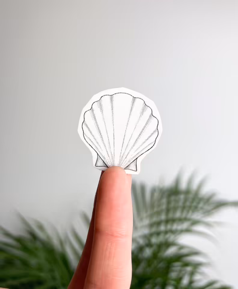 Tatuaż tymczasowy Muszelka 3cm x 3cm