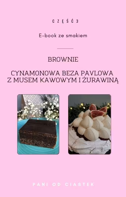 CZĘŚĆ 3 BROWNIE BEZA CYNAMONOWA