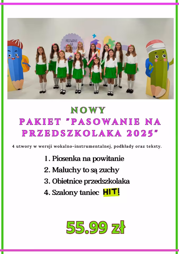 NOWY Pakiet pasowanie na przedszkolaka 2025