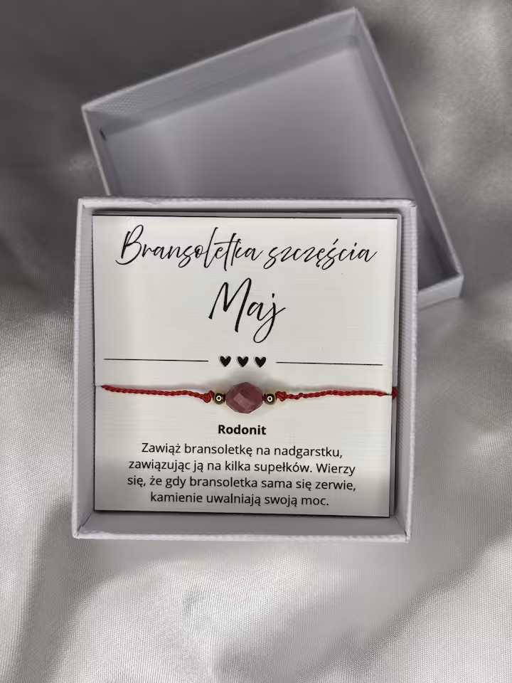 BRANSOLETKA SZCZĘŚCIA MAJ