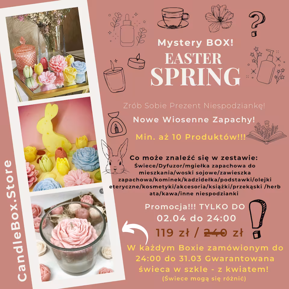 Easter Spring / Mystery Box / Zrób sobie prezent niespodziankę / zawartość przewyższa wartość zestawu