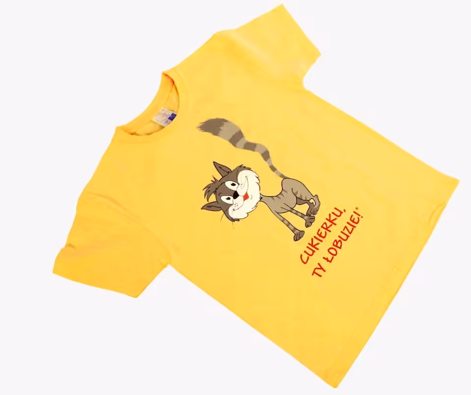 Koszulka Cukierku Ty łobuzie! (7-8 lat) żółta