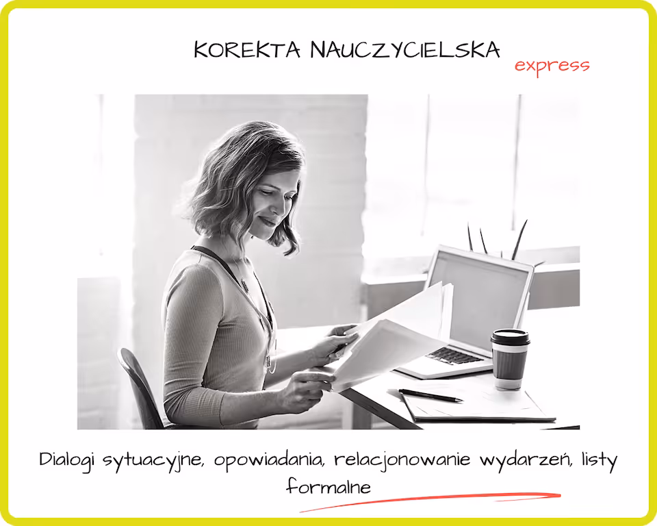 KOREKTA NAUCZYCIELSKA WYPOWIEDZI PISEMNEJ