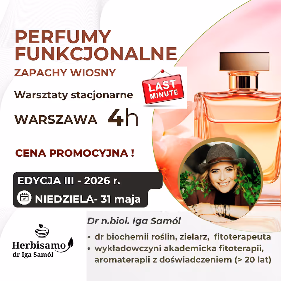 PERFUMY FUNKCJONALNE. ZAPACHY WIOSNY - warsztaty perfumeryjne - 4h