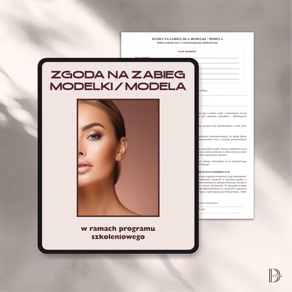 MODELKA / MODEL zgoda na zabieg w ramach programu szkoleniowego