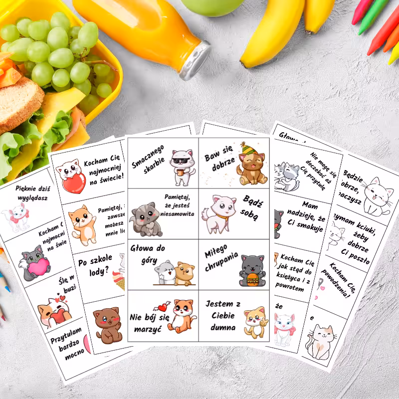 Karteczki lunch box koty_Plik PDF