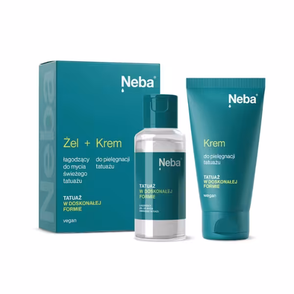 Neba - Zestaw żel do mycia + krem do tatuażu