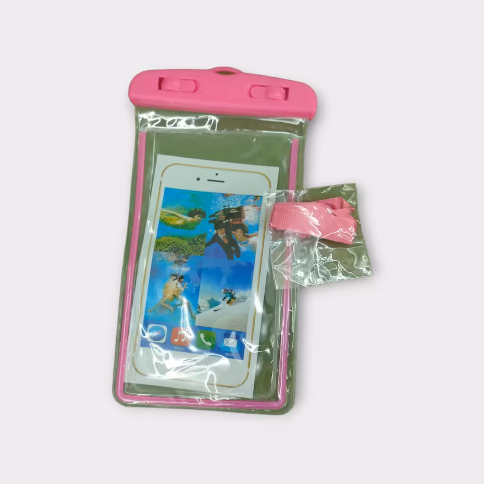 Etui wodoodporne na tel - Różówe