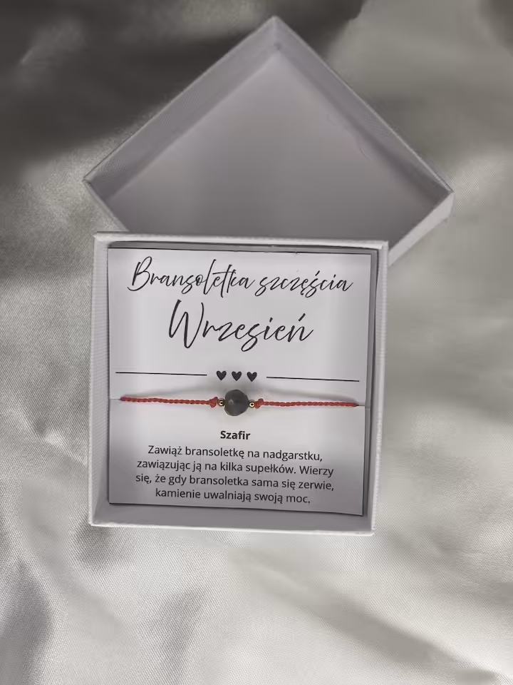 BRANSOLETKA SZCZĘŚCIA WRZESIEŃ