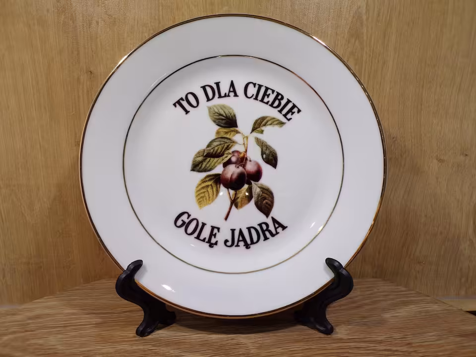 Talerz Sarnodzieło To dla ciebie golę jądra