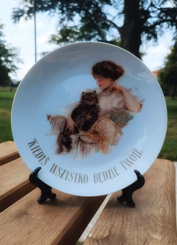 Talerz ceramiczny Sarnodzieło 20 cm Kiedyś Wszystko Będzie Twoje