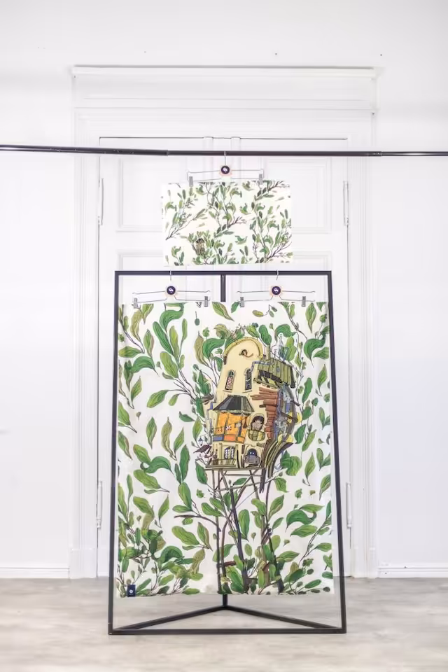 Komplet pościeli Domek kołdra L 160x200, poduszka L 70x80