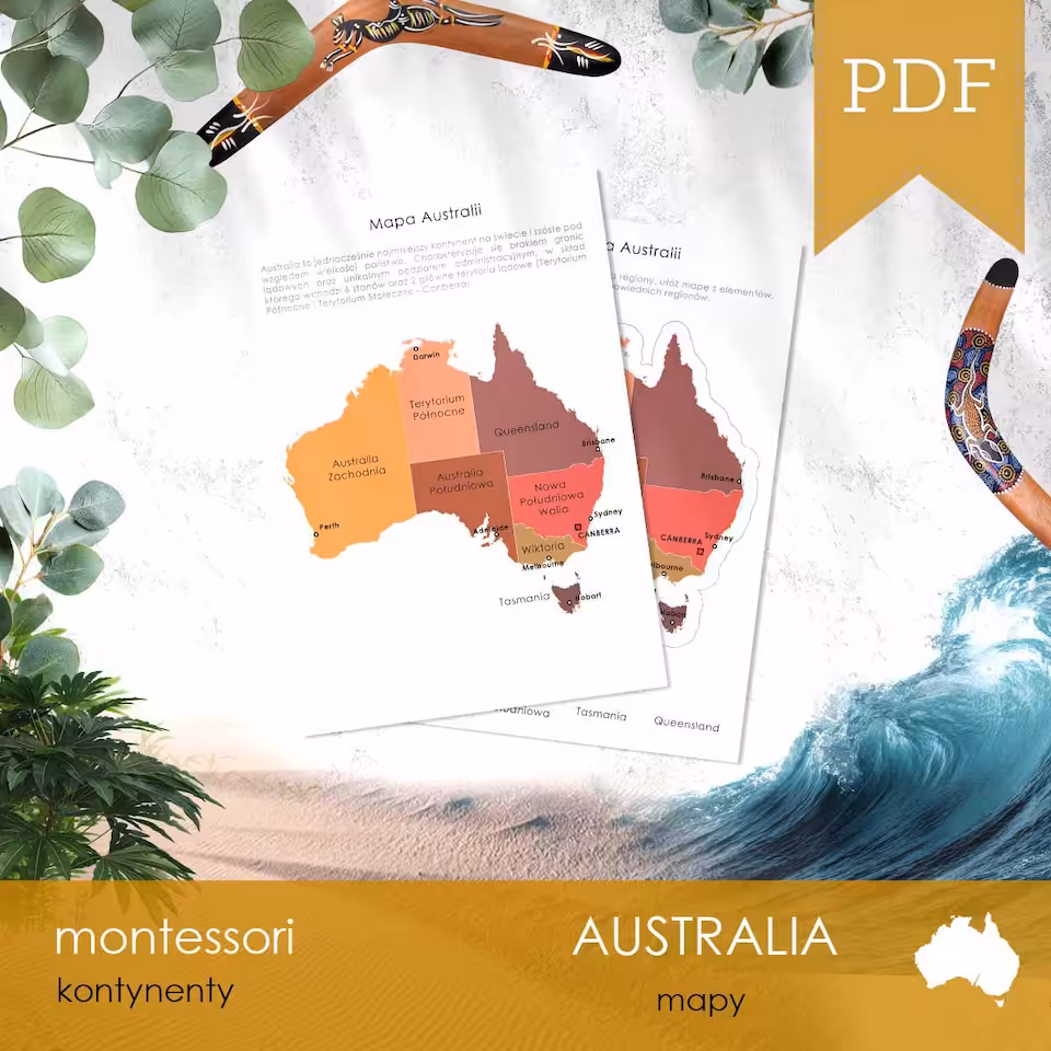 Australia - Mapa Australii