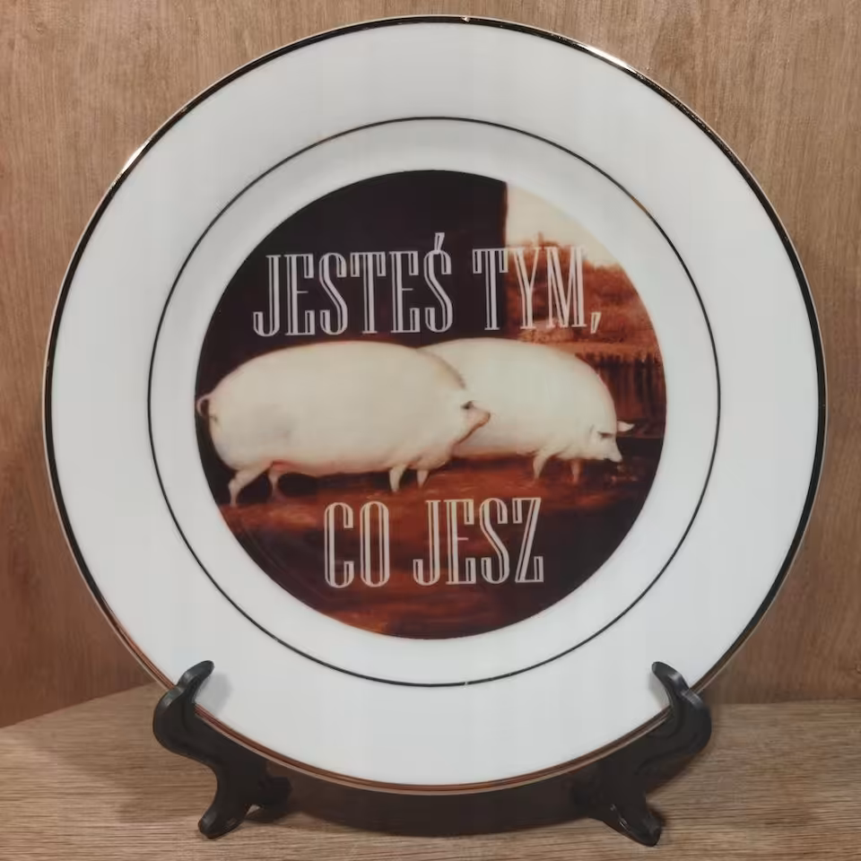Talerz Sarnodzieło Jesteś tym, co jesz