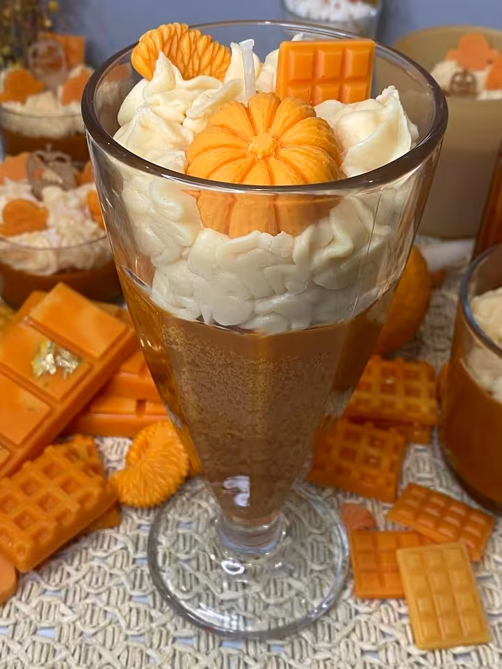 Jesienny Deser Dynia z Pomarańczą - Duży Shake