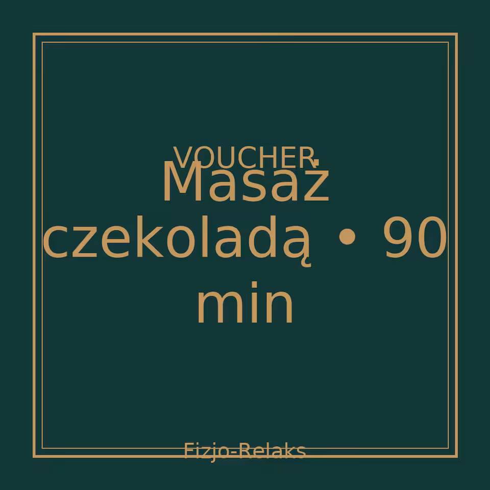 Voucher masaż czekoladą 90 minut (elektroniczny)