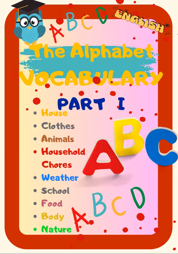 The Alphabet Vocabulary PART I