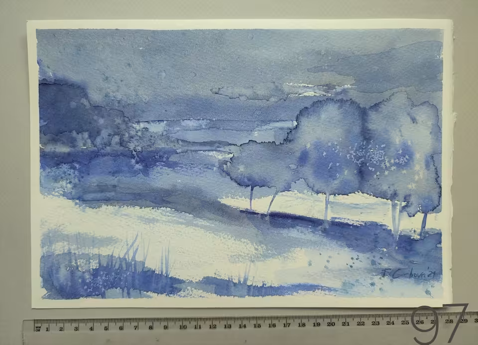 Akwarela "Abstract landscape 9" / 97