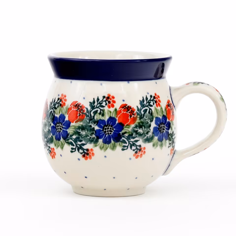 Kubek czeski 0,3l 1535X Czerwony wianuszek