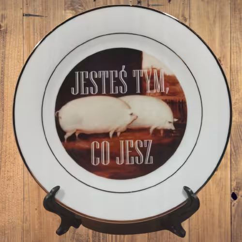 Talerz Sarnodzieło Jesteś tym, co jesz