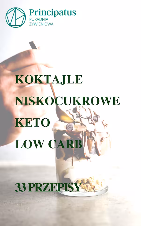 Koktajle niskocukrowe /  keto / low carb 33 przepisy bez zdjęć