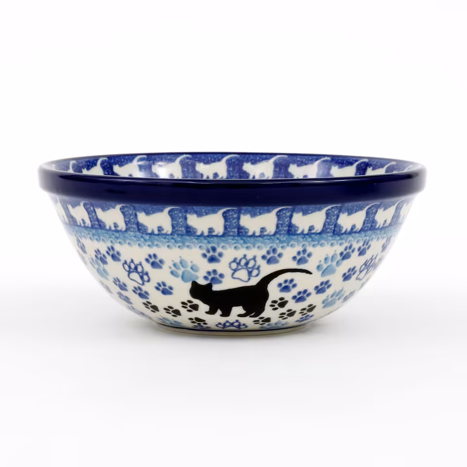 Miska ceramiczna 058 h-7,5cm 1771X Czarny kot