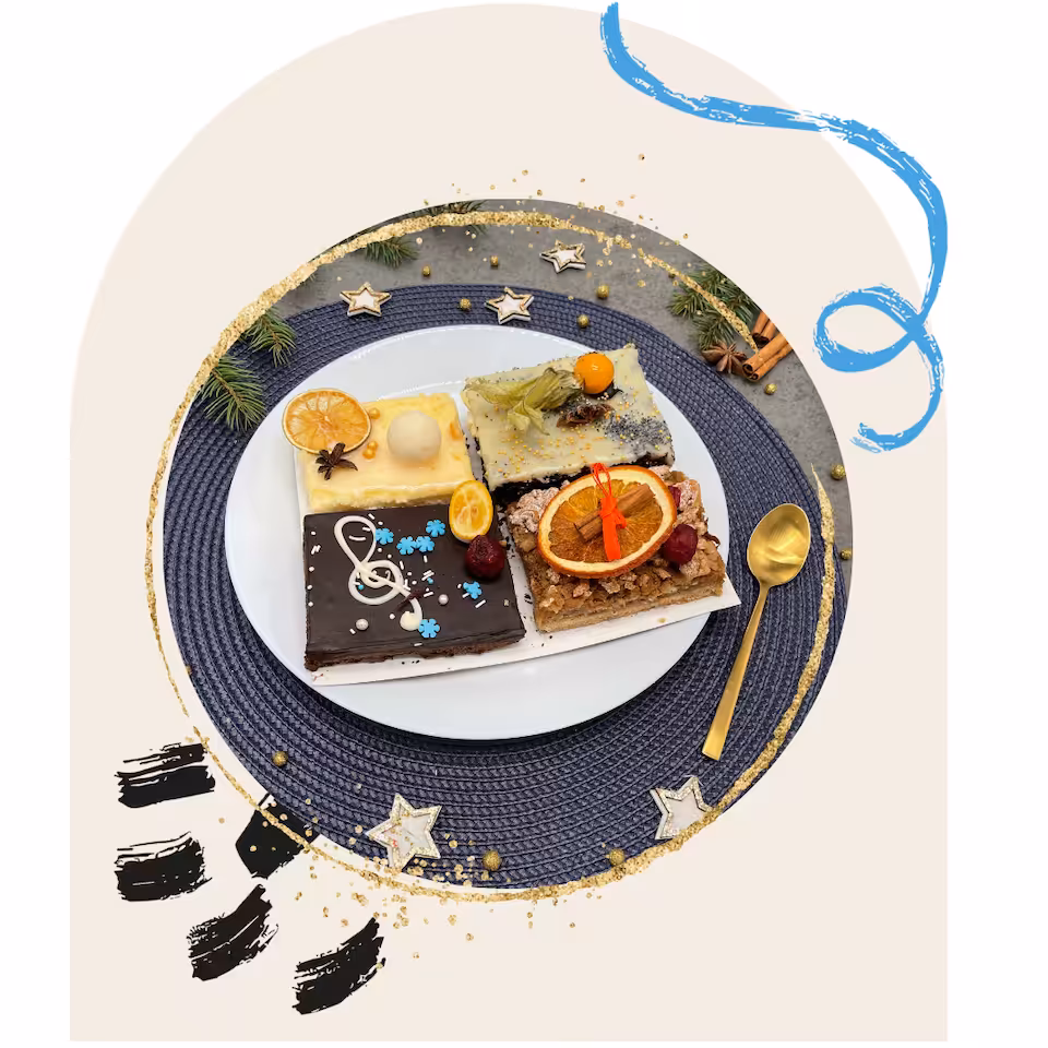 BOŻE NARODZENIE - BOX Piernik, sernik Ferrero, makowiec, orzechowiec (BOX 4x300g)