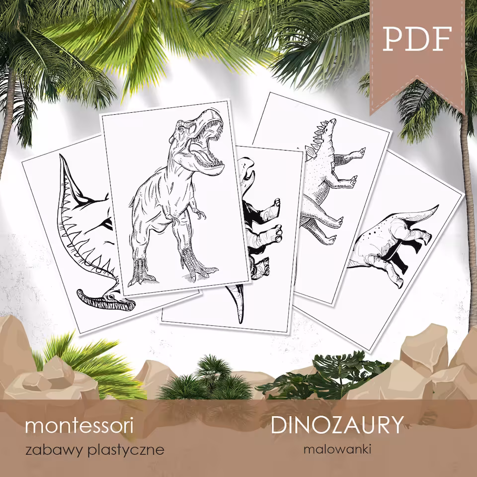 Dinozaury - Malowanki