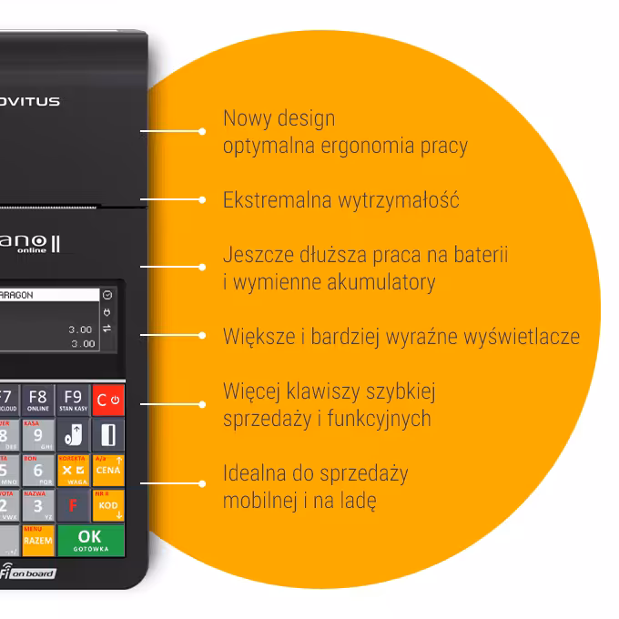 Kasa fiskalna Novitus Nano II Online