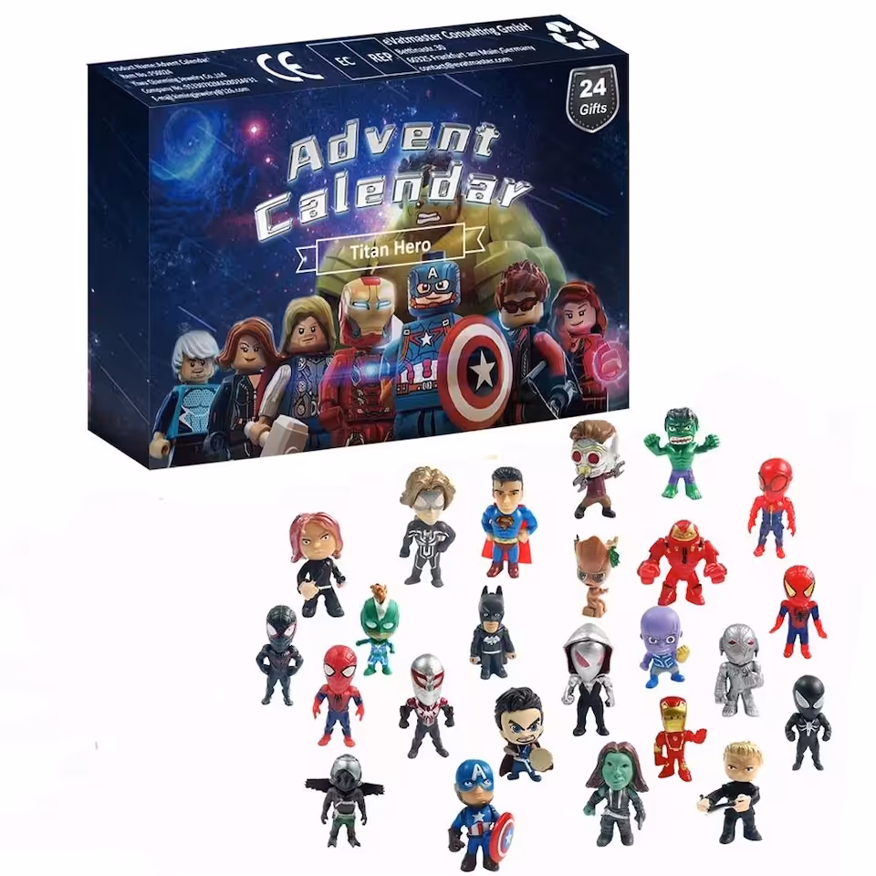 Kalendarz adwentowy Marvel 24 figurki Avengers Spider Man Iron Man Hulk