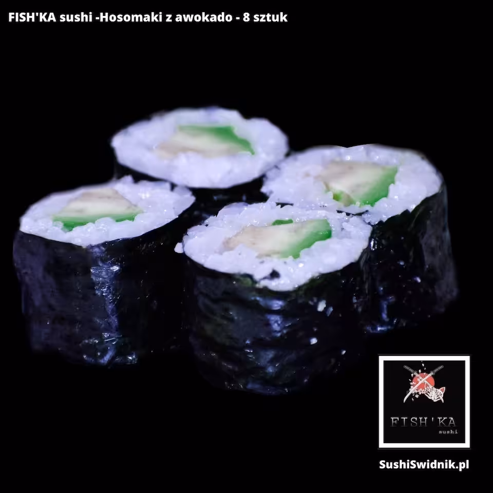 Hosomaki z awokado - 8 sztuk