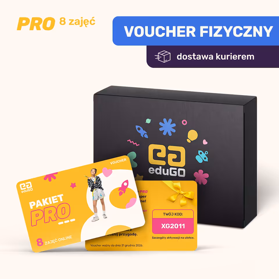 Voucher fizyczny - 8 zajęć w EduGO