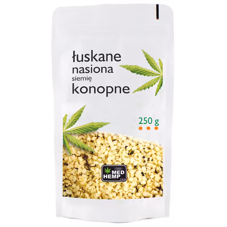 Nasiona konopi łuskane - siemię konopne 250 g Hemp Center