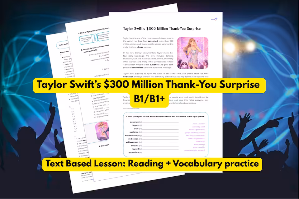 Taylor Swift B1 B1+