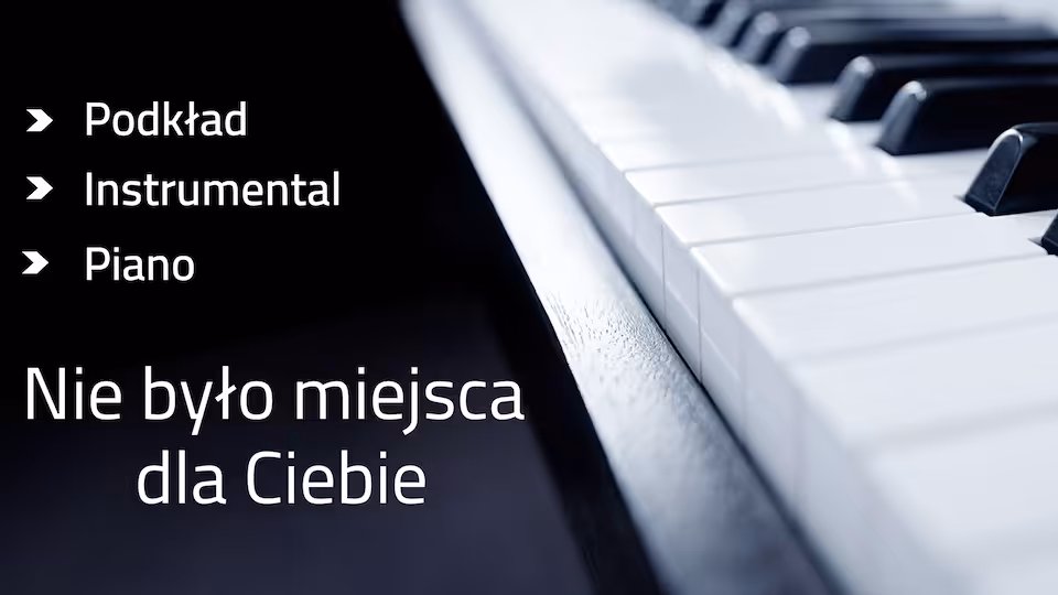 Nie było miejsca dla Ciebie - podkład e-moll