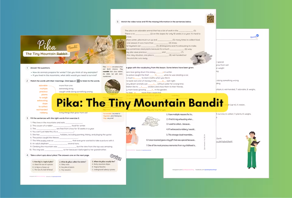 Pika The Tiny Mountain Bandit B1 B2