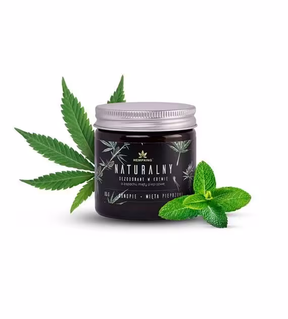 Dezodorant męski w kremie KONOPIE & MIĘTA 65g Hempking