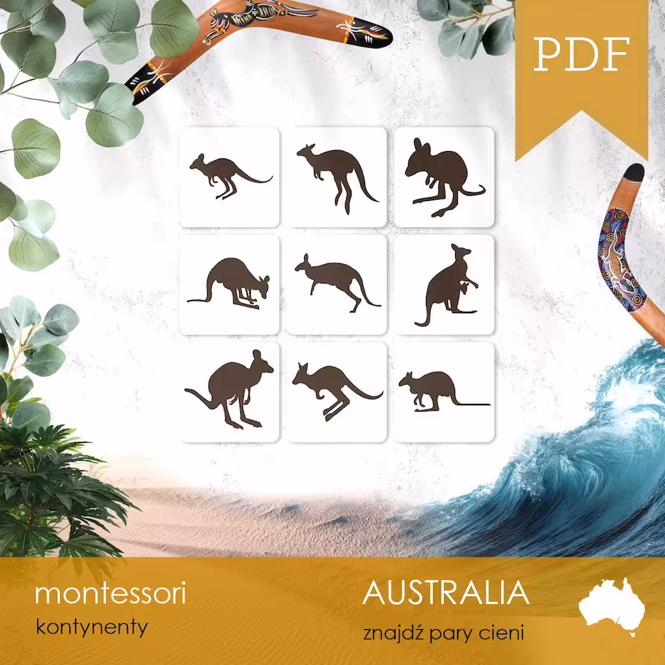 Australia - Znajdź pary cieni