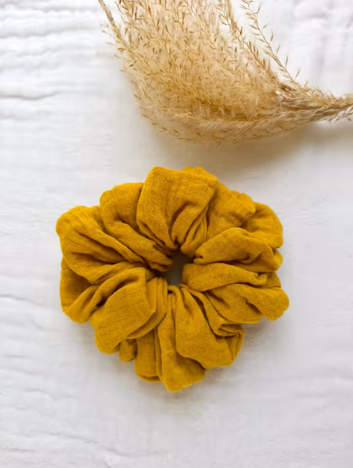 MUSZTARDOWA MAXI - scrunchie -SOFT