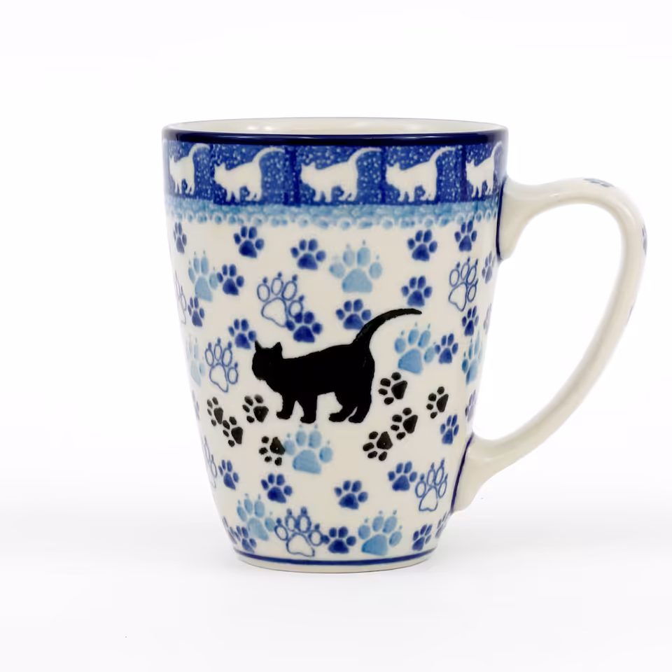 Kubek ceramiczny D05 0,3l 1771X Czarny kot